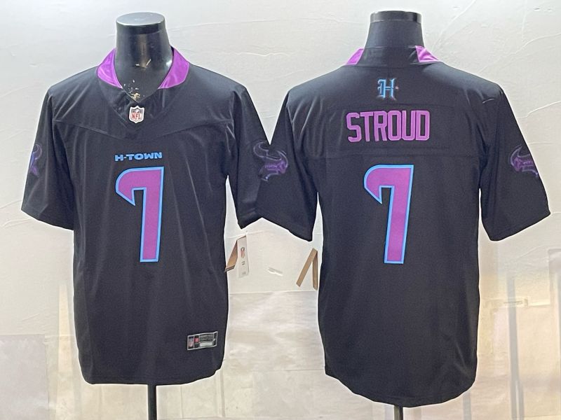 Men Houston Texans #7 Stroud Black 4th generations 2026 Nike Limited NFL Jersey style 1->houston texans->NFL Jersey